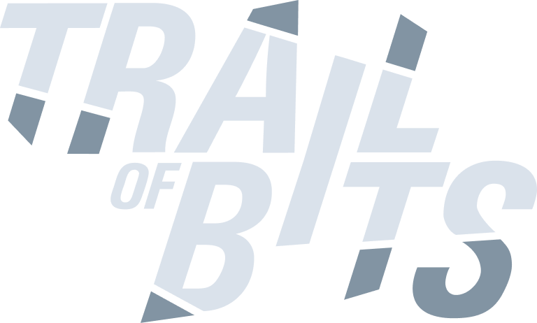 Trail of Bits alternate color logo for dark background