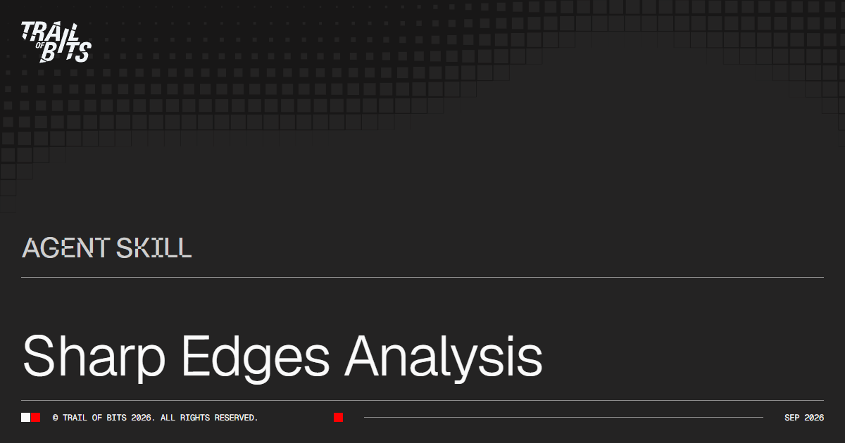 sharp-edges — Claude Code skill · Trail of Bits